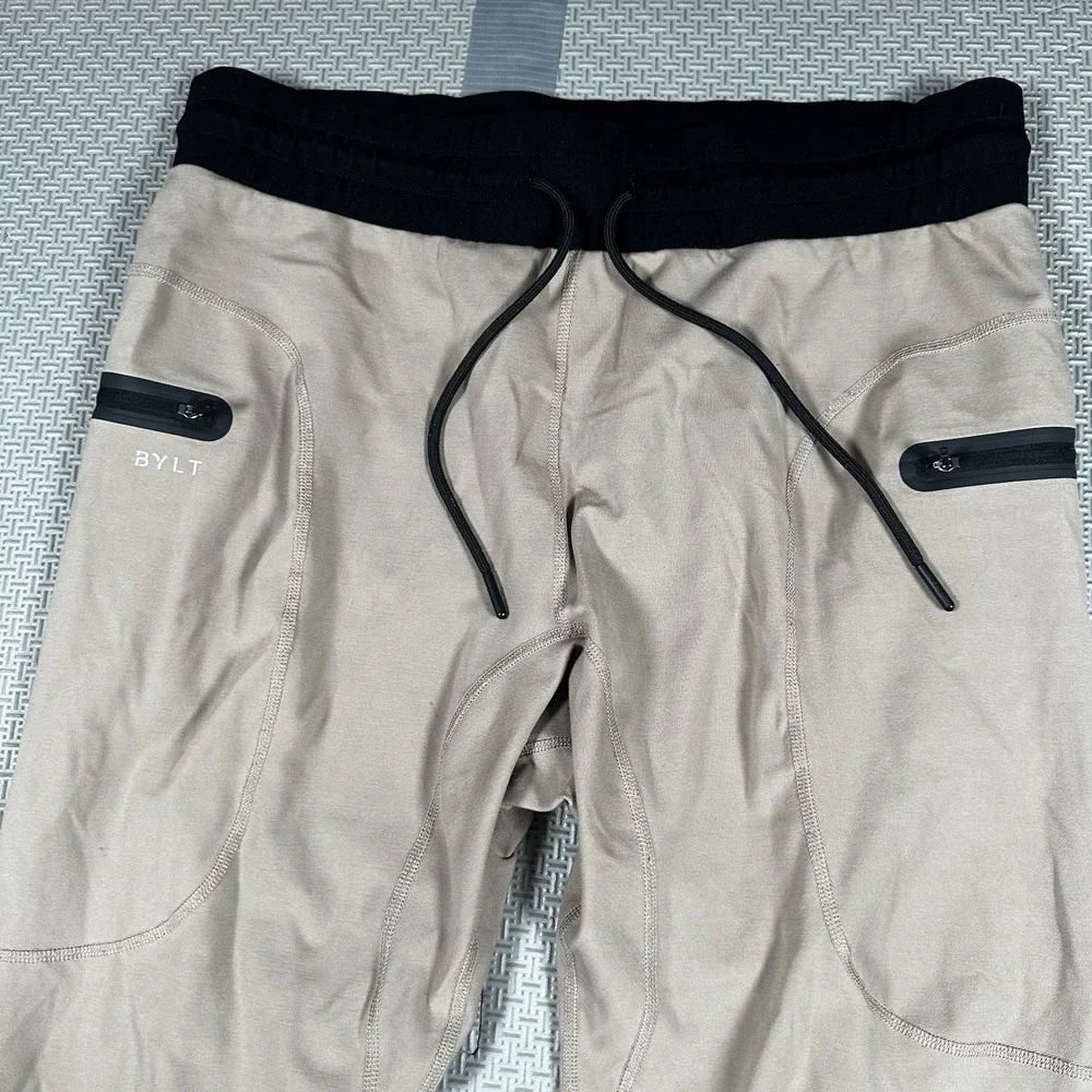 Bylt Jogger Mens XL Brown Tapered Premium Knit Gym Running Hiking Sweat Pants